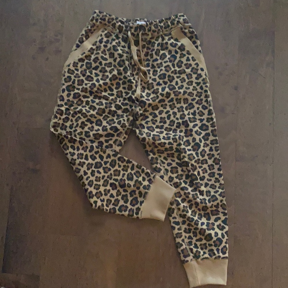 Cheetah Print Trackpants - Poppy & Peonies